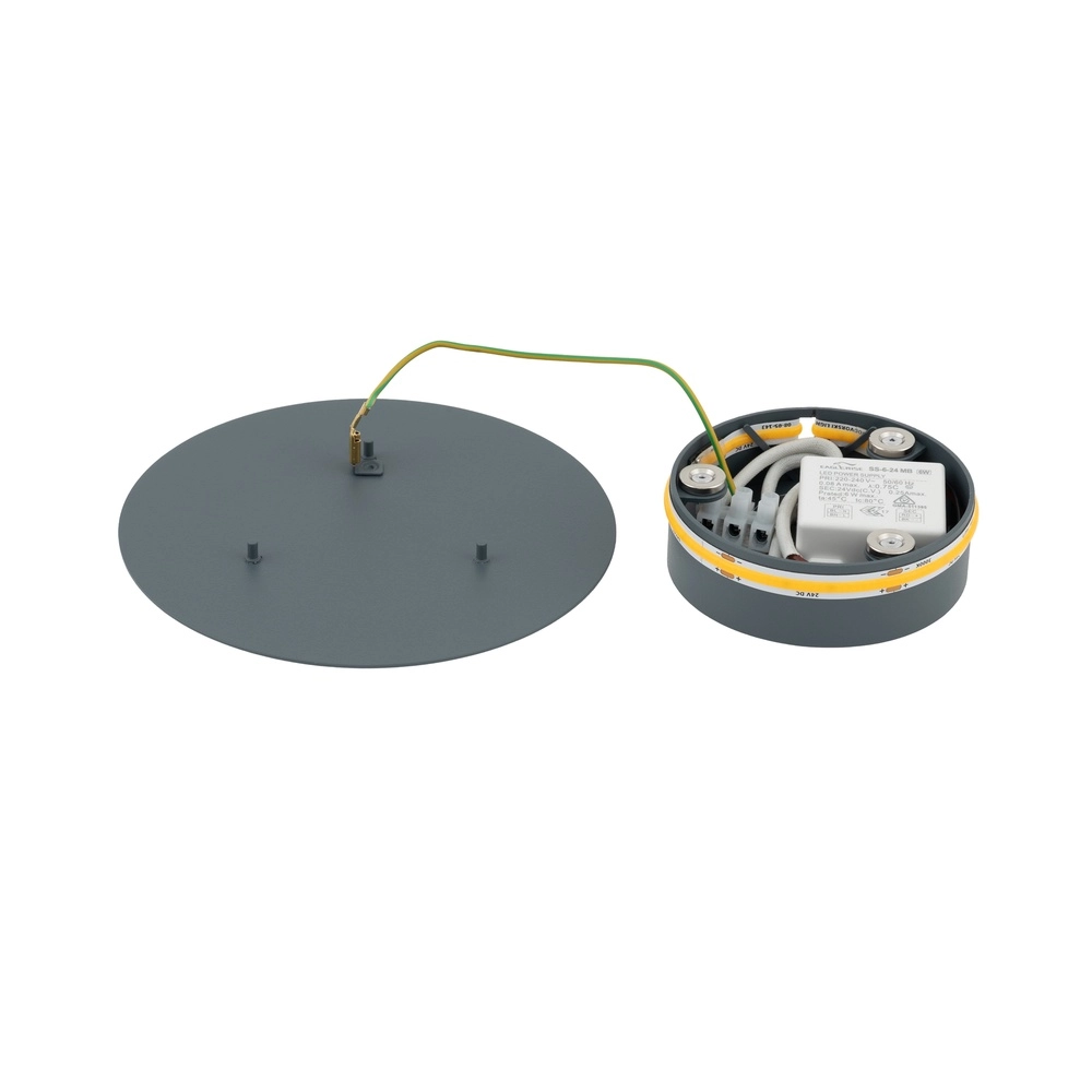Design wandlamp Ring umbra blauw Ø 15cm Lyora 5903139126663