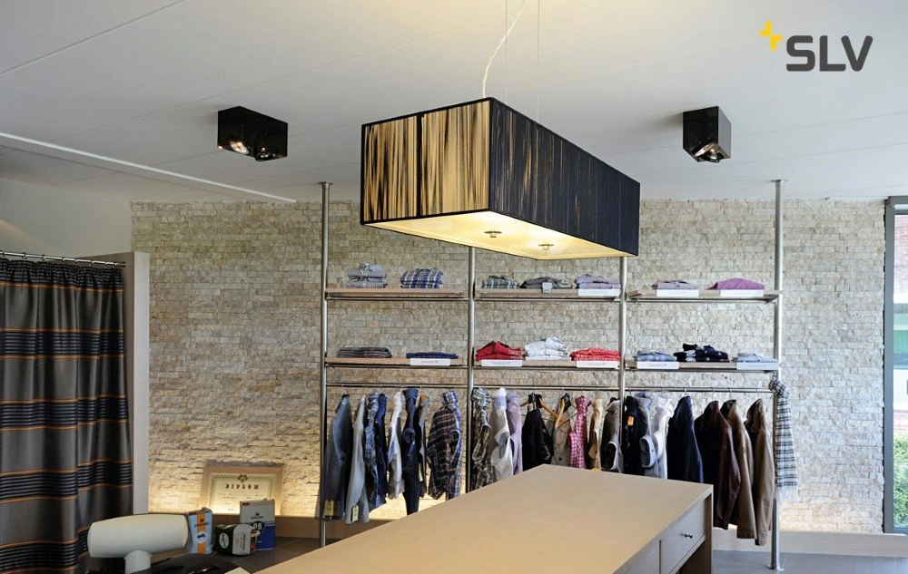 Hanglamp design Q-Line dimbaar 142cm zwart SLV 4024163196116