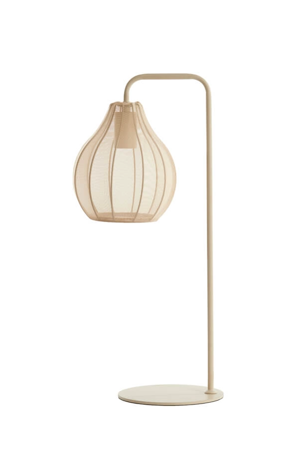 Crème tafellamp Elati Ø 20cm japandi Light & Living 8717807702694