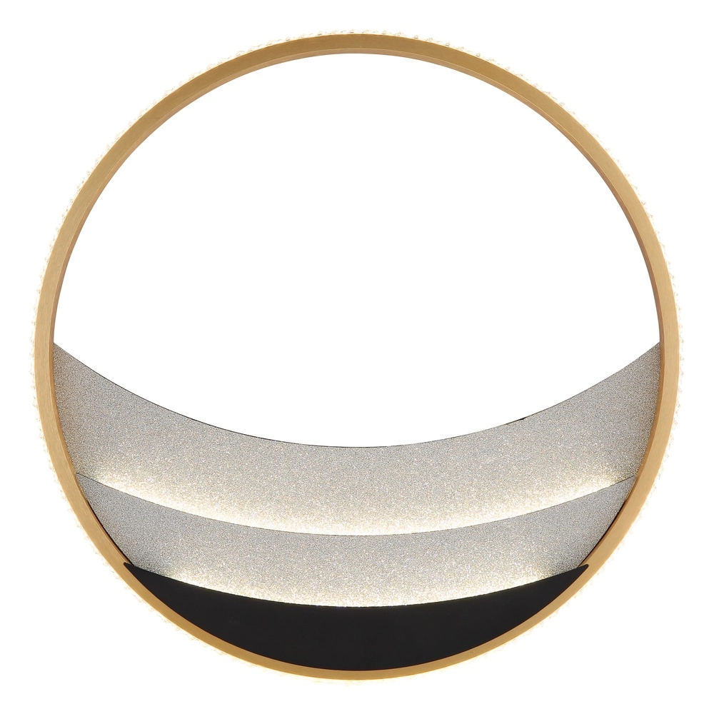 Unieke plafondlamp Constance zwart met goud Ø 41cm Globo 9007371566846
