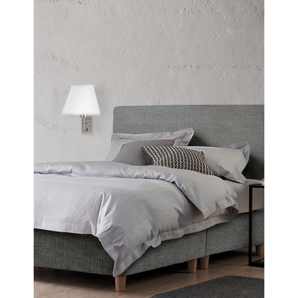 Wandlamp Logan wit met chroom Wandlamp Logan wit met chroom