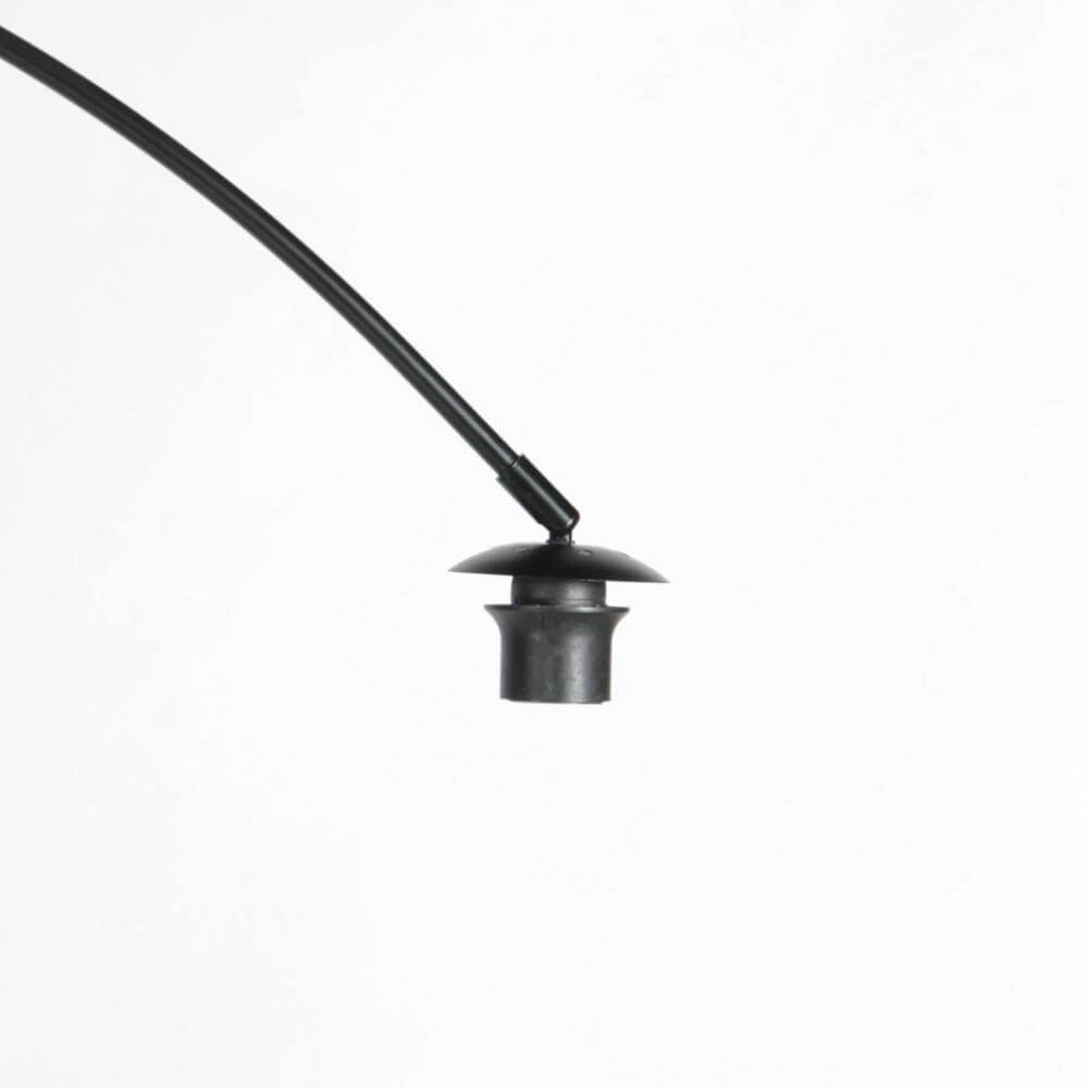 Vloerlamp Curve zwart met grof witte kap Ø 50cm Steinhauer 8712746179484