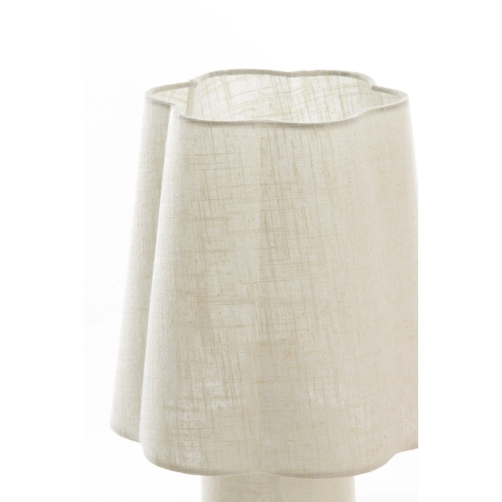 Schemerlamp Musaby organische vorm - naturel linnen Light & Living 8717807784249