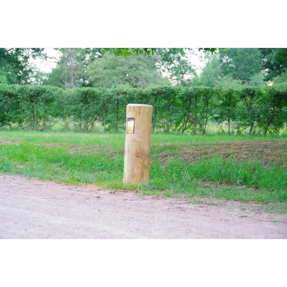 Houten padverlichting Piatto Kastanje - 65cm - 2700K Timberlab 8716803514027