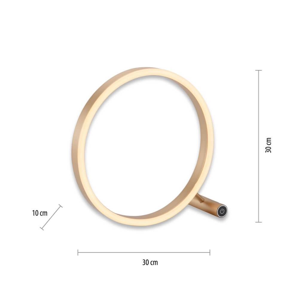 Tafellamp Ritus messing Just Light 4043689985615