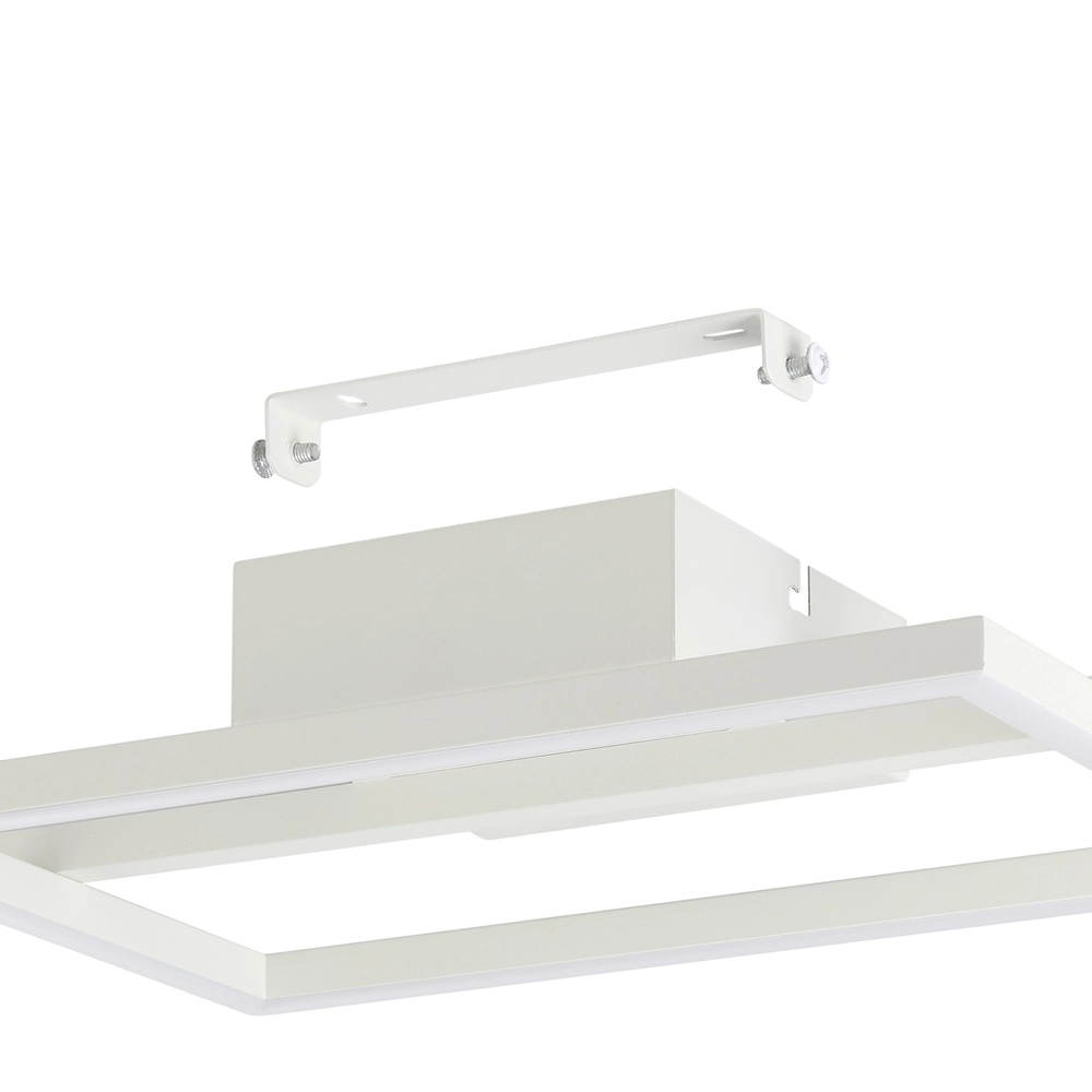 Led plafondlamp Amandolo met afstandsbediening - wit - vierkant Eglo 9008606303946