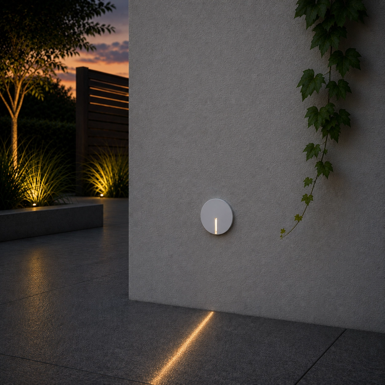 Inbouwlamp Aizen rond wit
