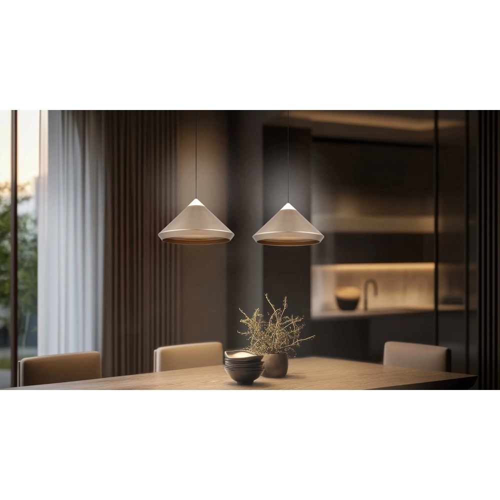 Moderne hanglamp Laguna Ø 30cm koffie bruin Trio 4017807677522