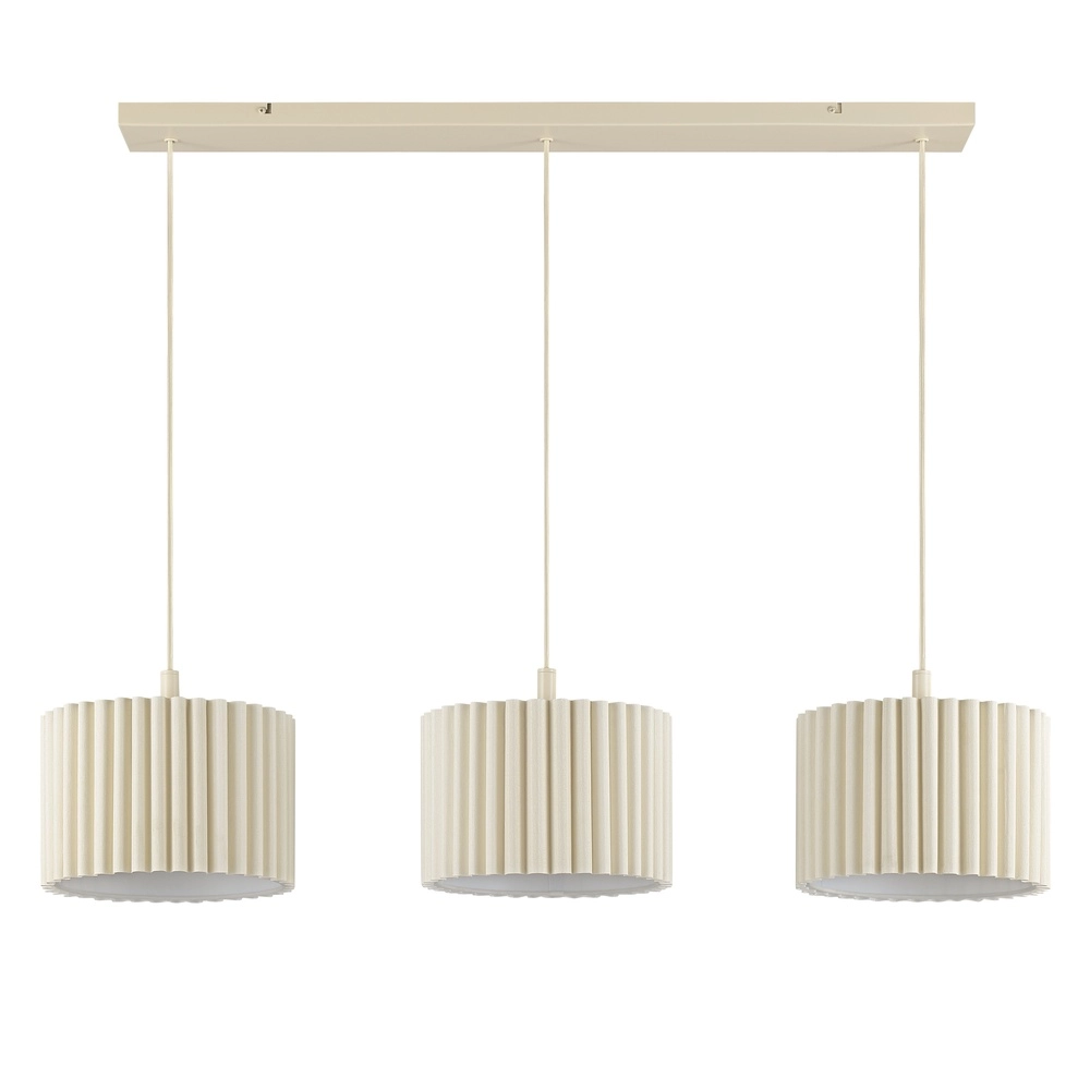 Japandi hanglamp Velin 3-lichts zand bruin Brilliant 4004353476839