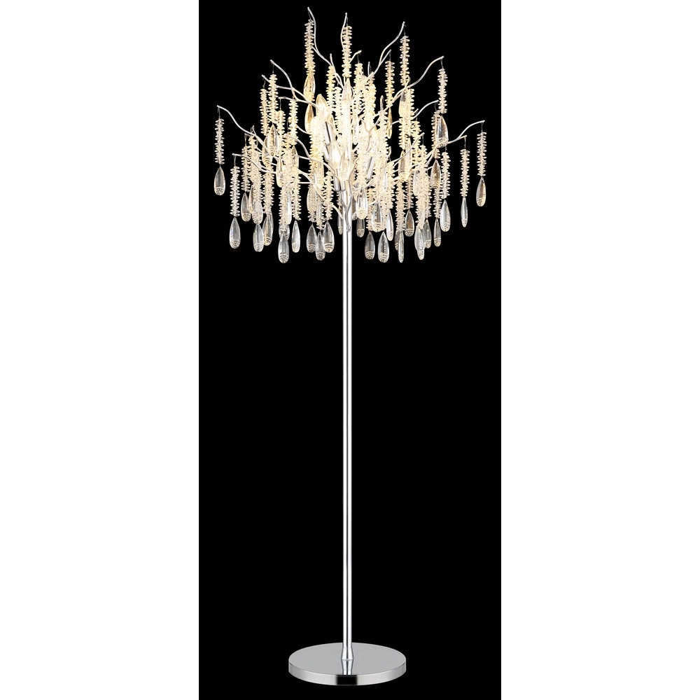 Vloerlamp Kinga zilvergrijs Ø 55cm Globo 9007371570010