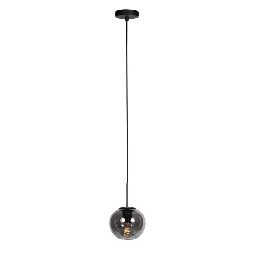 Hanglamp HaloSwap met 1 bol smoke glas Ø 15cm