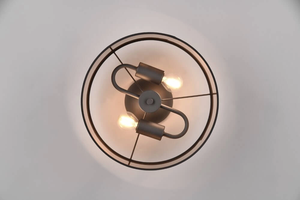 Plafondlamp Davos taupe Trio 4017807574357