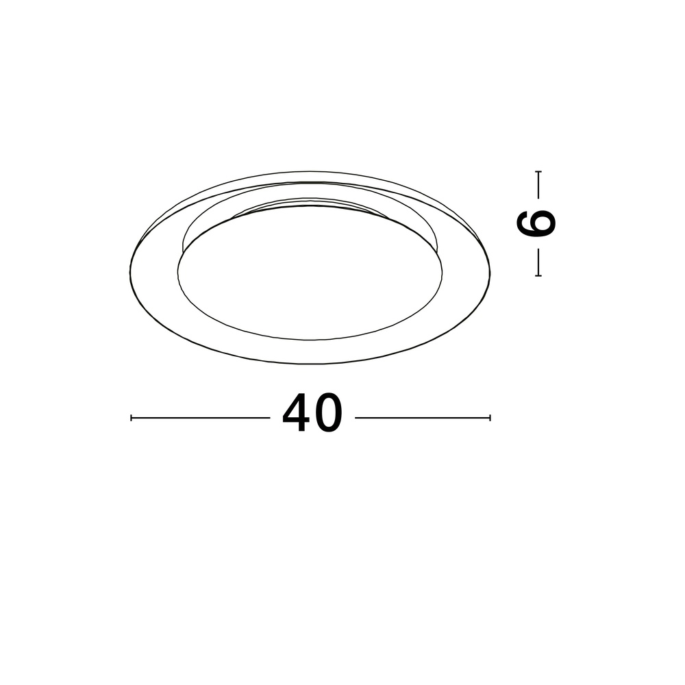 Design plafondlamp Epos Ø 40cm zwart met wit Lyora 5212017463173