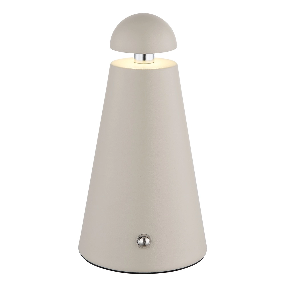 Moderne tafellamp Liva zand bruin oplaadbaar Globo 9007371566914