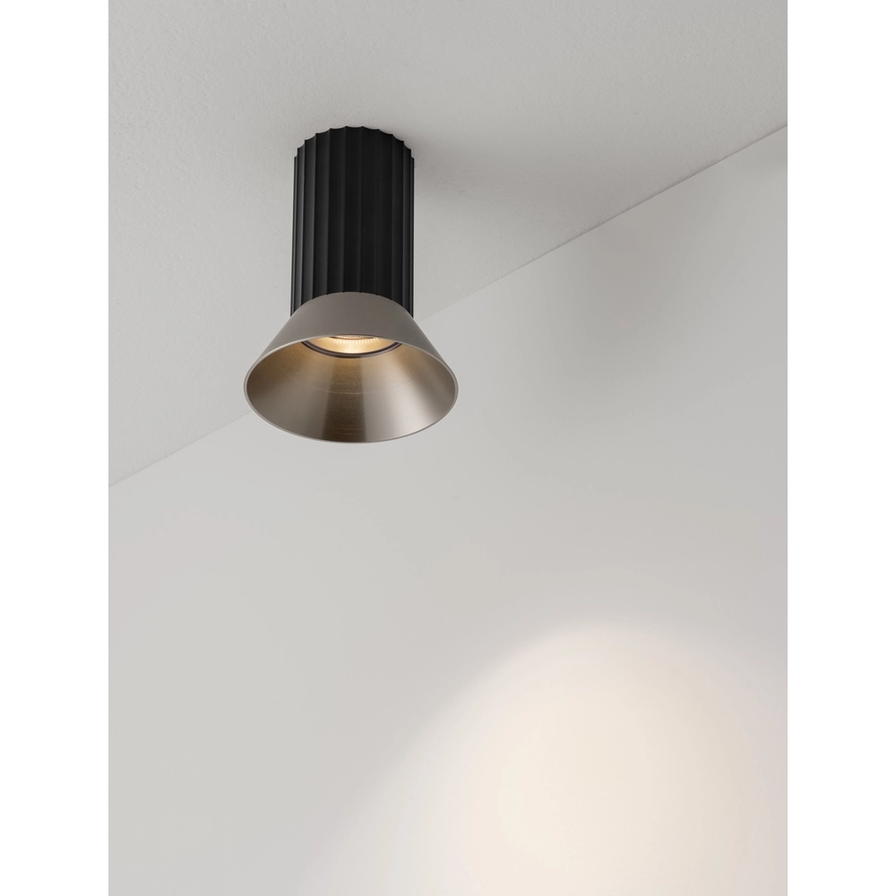 Plafondspot Luvia zwart met brons