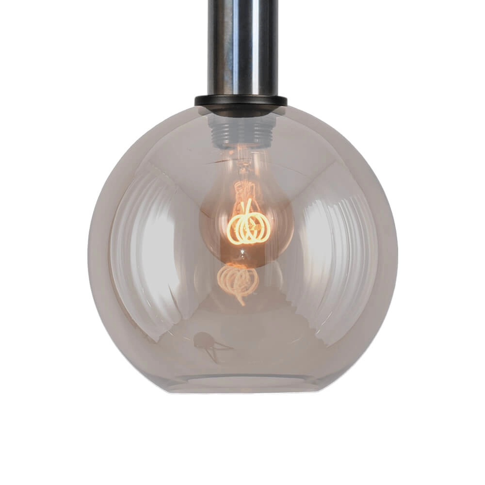 Hanglamp Ø 20cm Bella 2 Dappled oil met goud glas Masterlight 8718121334165