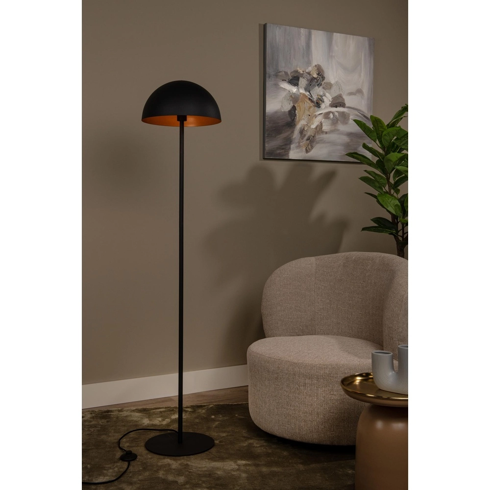 Design vloerlamp Siemon zwart Lucide 5411212451668