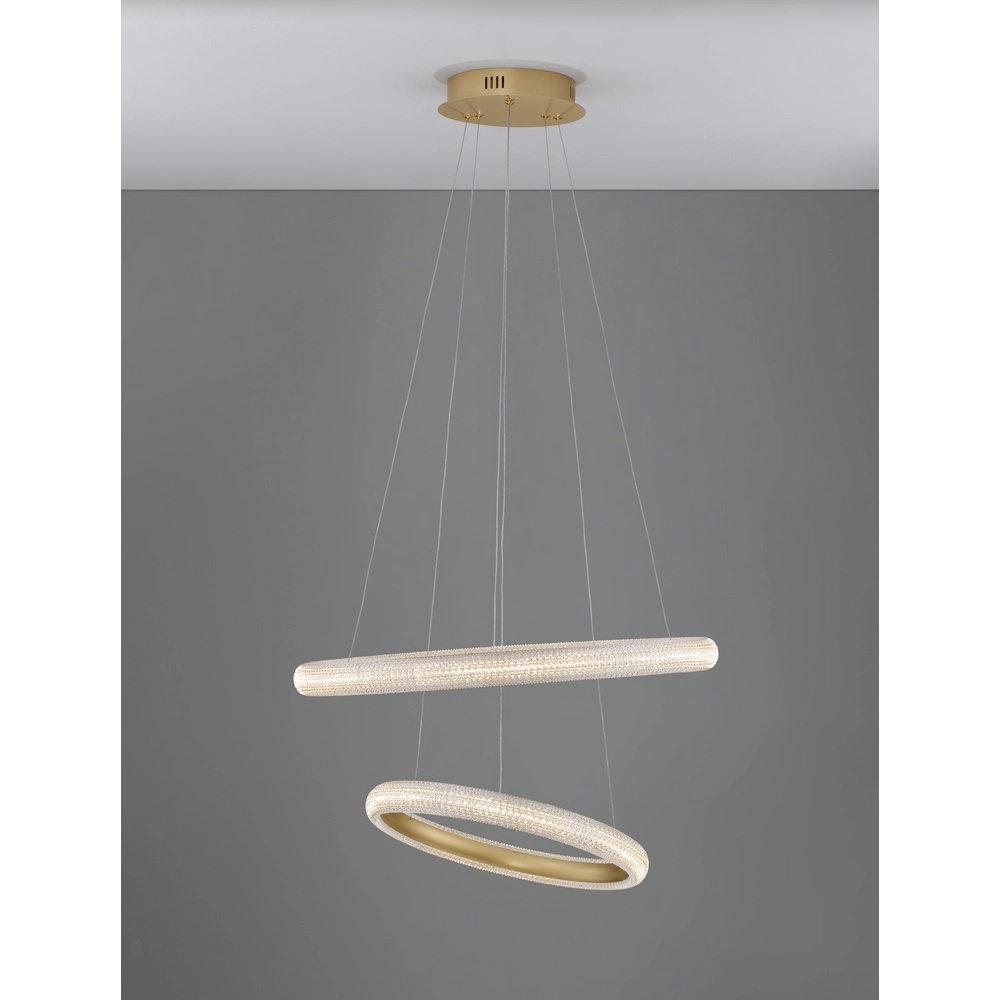 Hanglamp Medora goud Ø 59cm Lyora 5212017433435