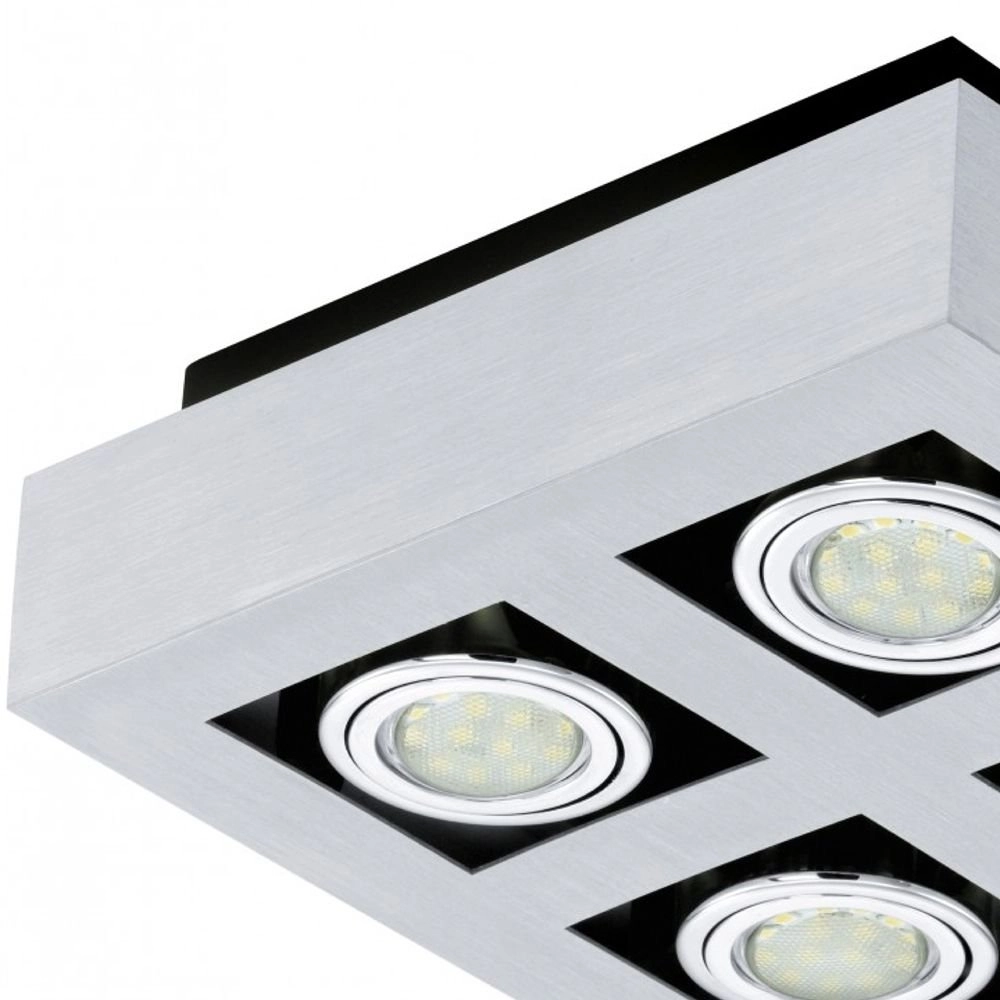 Led plafondspot Loke 1 4-lichts led metaalgrijs Eglo 9002759913557