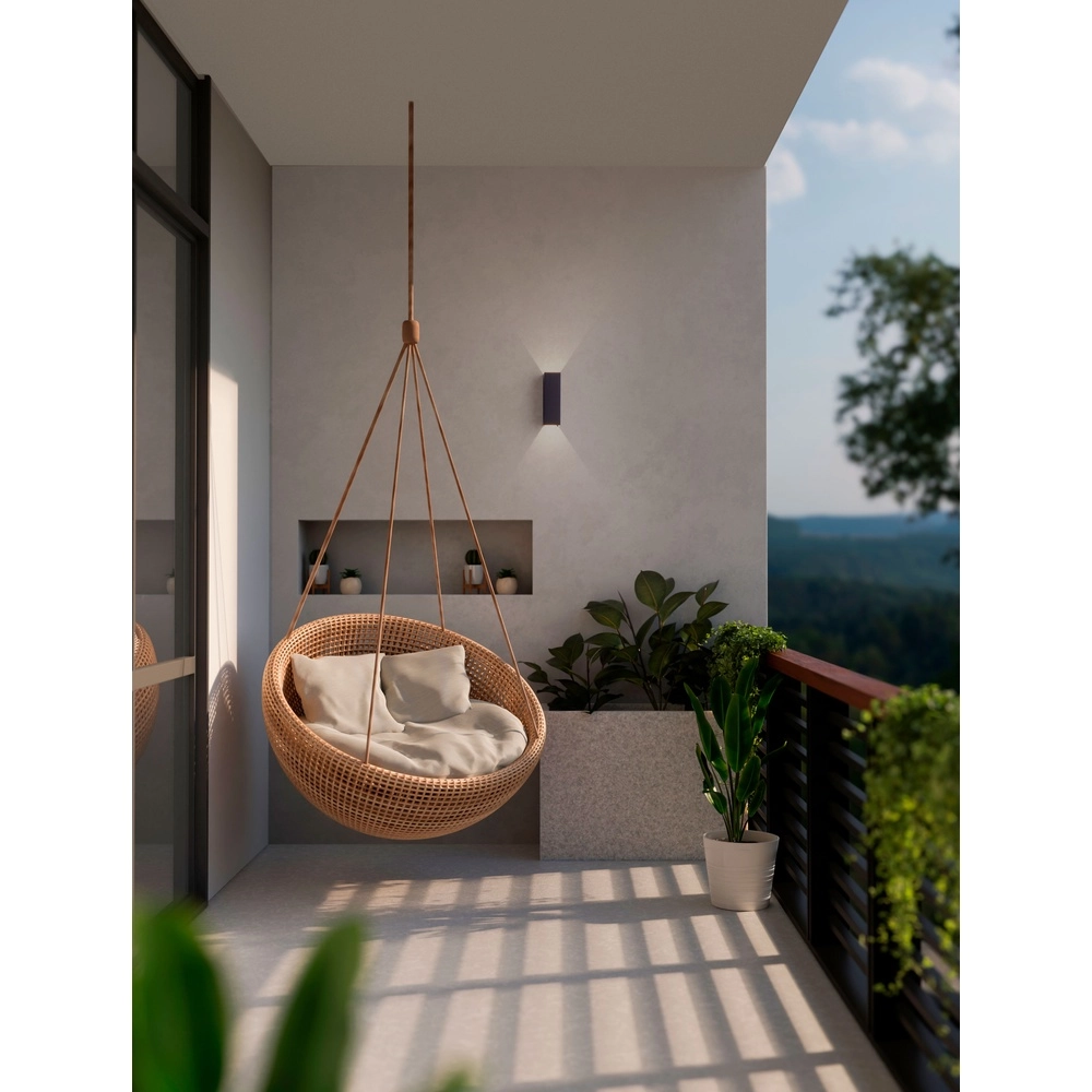 Strakke wandspot Orion antraciet Lyora 5212017470461