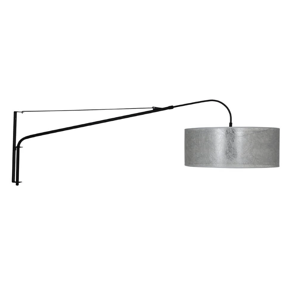 Wand Leeslamp Gramineus zwart met sizoflor lampenkap Steinhauer 8712746132397