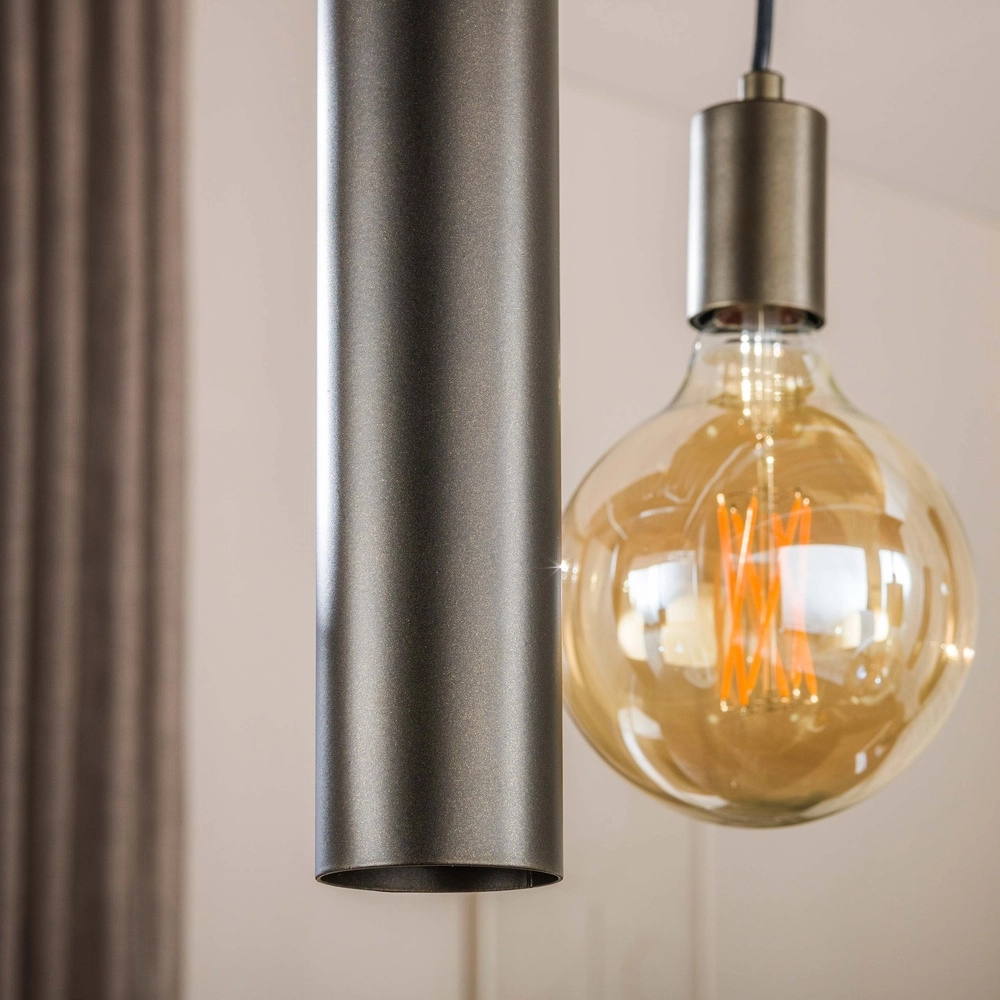 Design hanglamp Senso 7-lichts sienna bruin Lyora 8716803515024