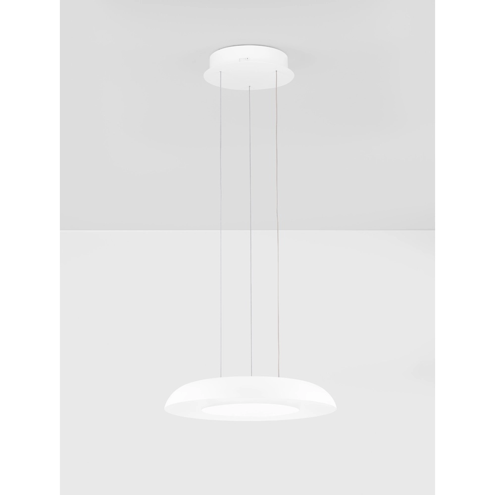 Moderne hanglamp Ormi Ø 40cm wit Lyora 5212017463227