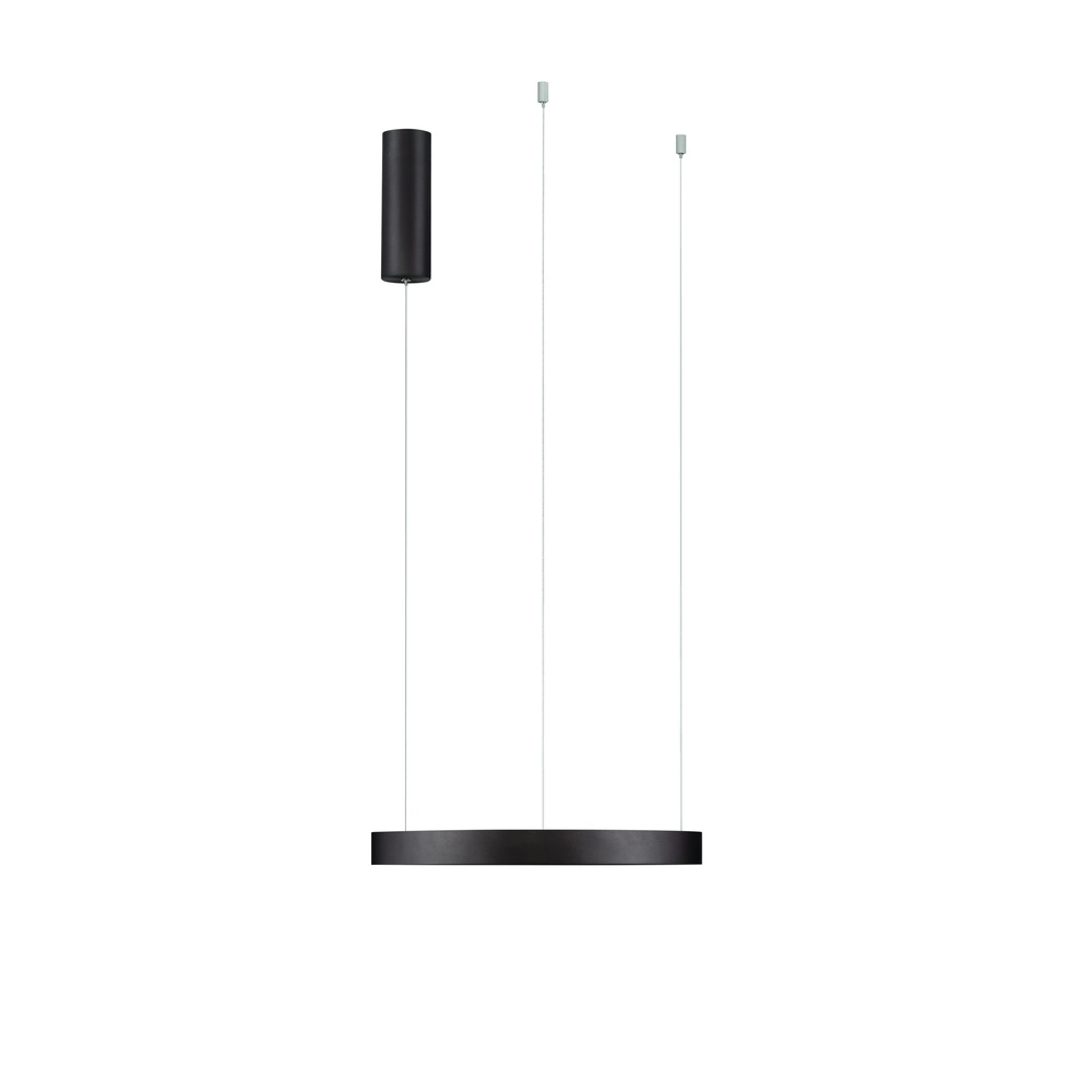Strakke hanglamp Perrine Ø 40cm koffie bruin Lyora 5212017438928