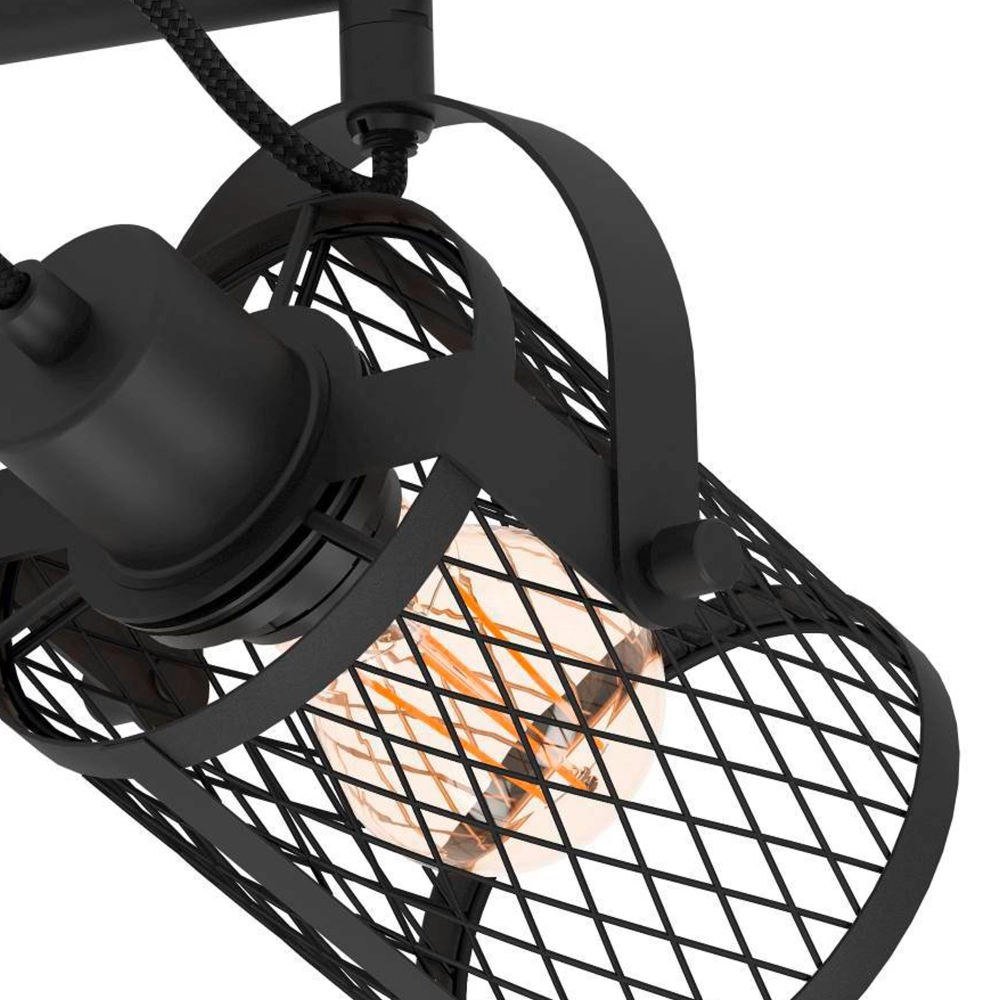 Plafondlamp Dellow 1 zwart 2-lichtst Eglo 9002759312442