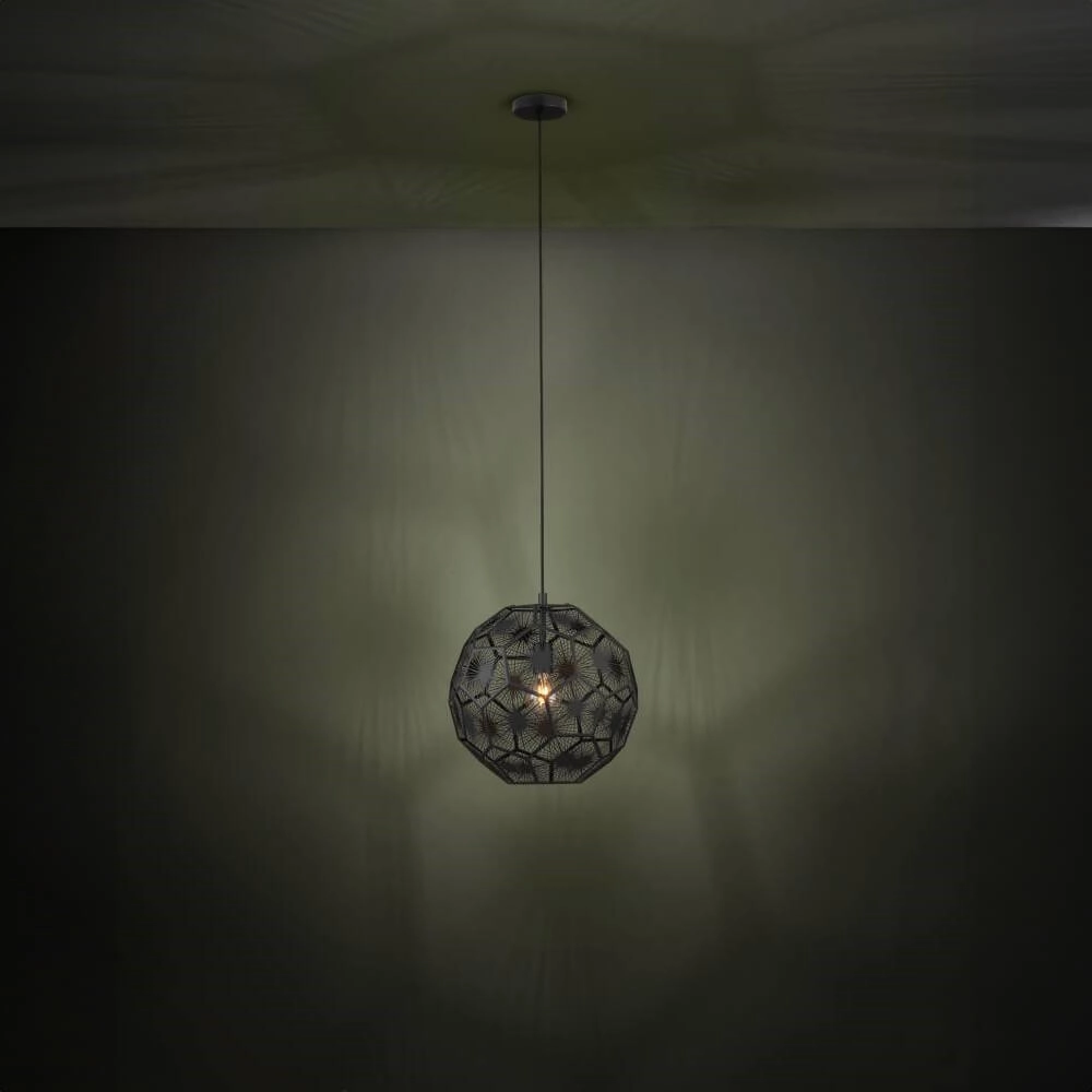 Zwarte hanglamp Skoura 1 Ø 41cm Stars of Light 9002759396183