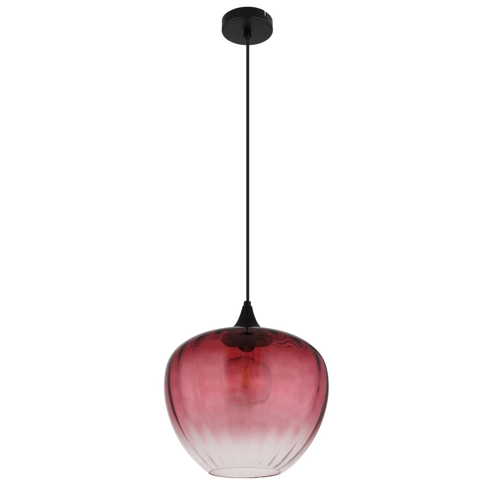 Hanglamp Sander rood glas Globo 9007371515127