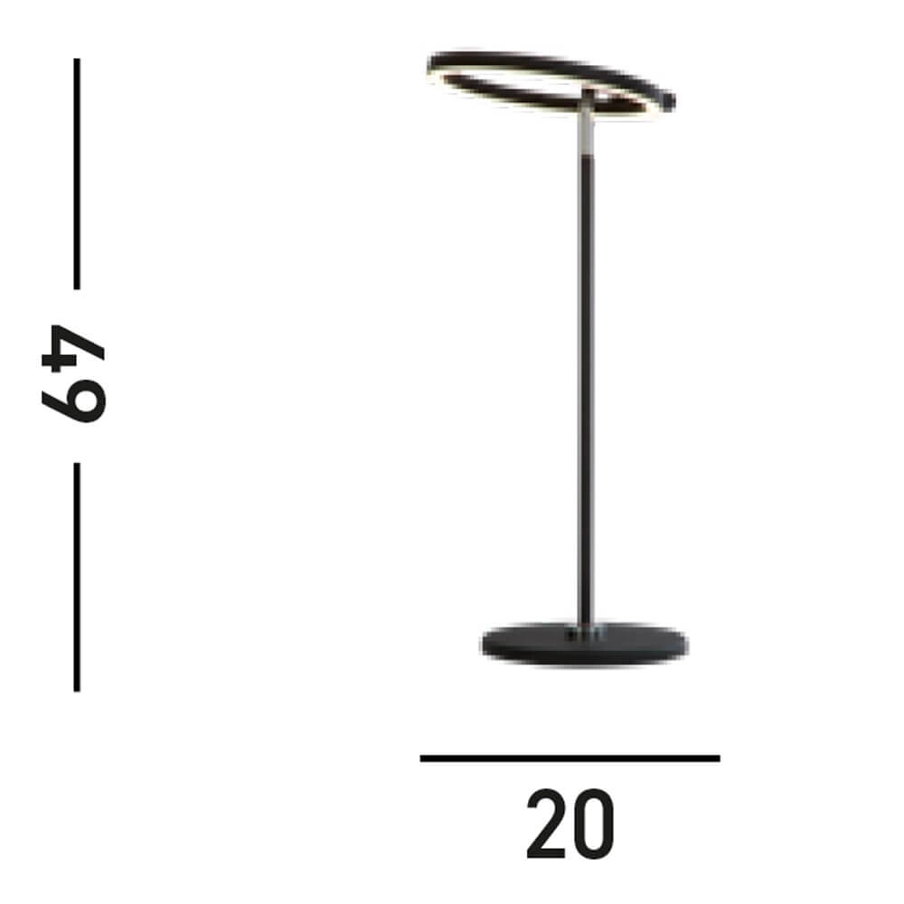 Moderne tafellamp Space zwart Searchlight 5053423274478