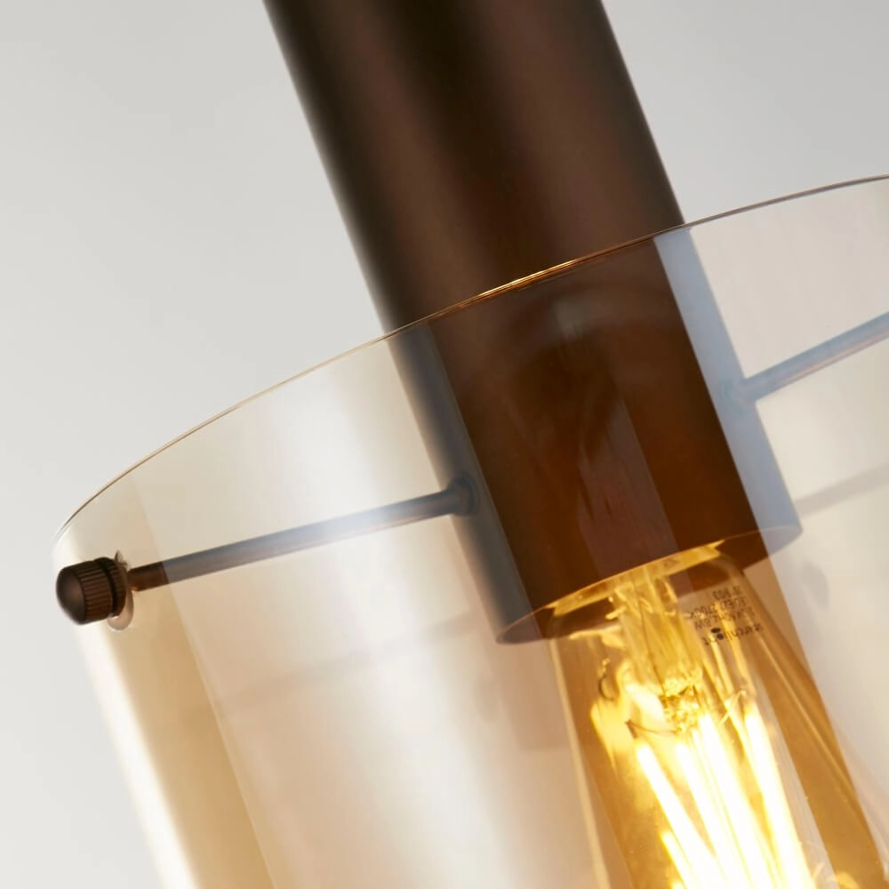 Bruine hanglamp Sweden 1-lichts Searchlight 5053423244310