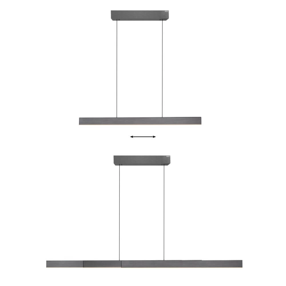 Design hanglamp Pure Moto-Rise grijs Paul Neuhaus 4012248366653