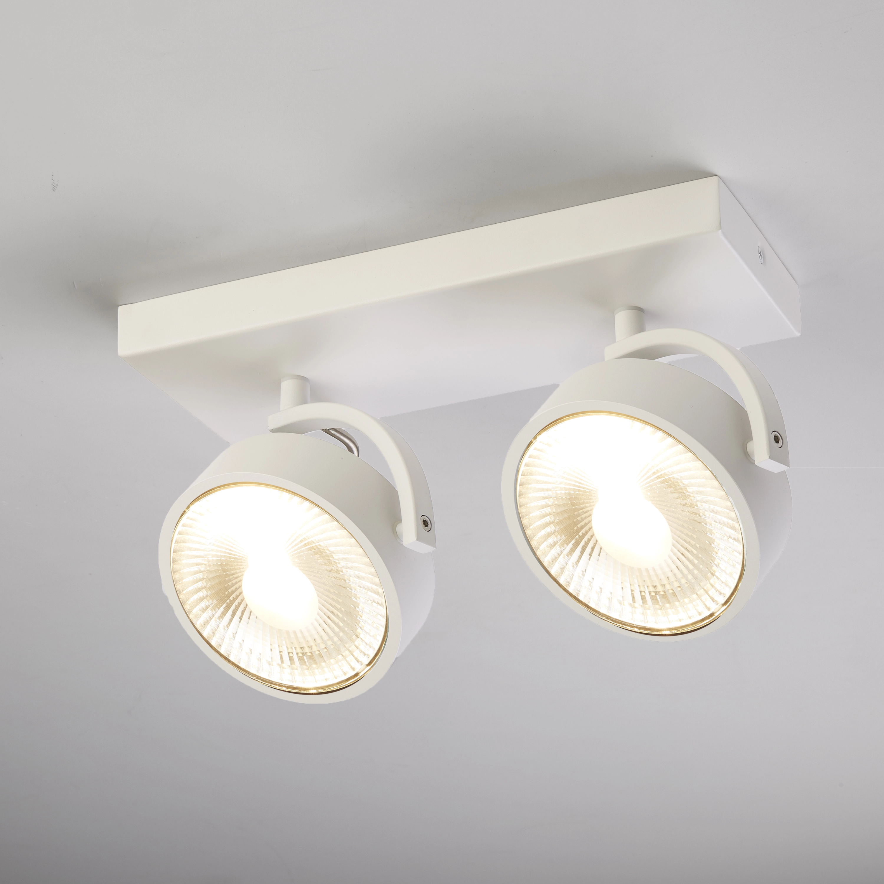 Opbouwspot Jupiter 2-lichts wit