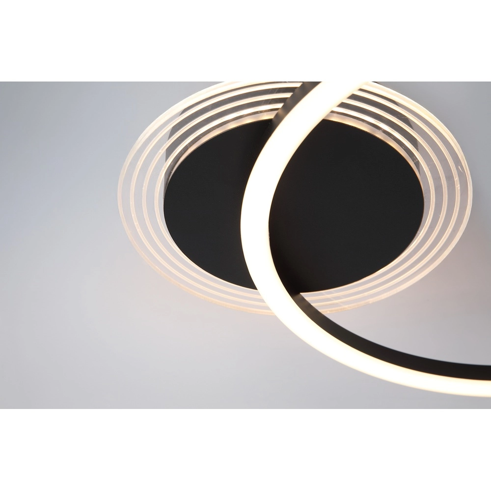 Plafondlamp Contour zwart enkel Searchlight 5053423298757