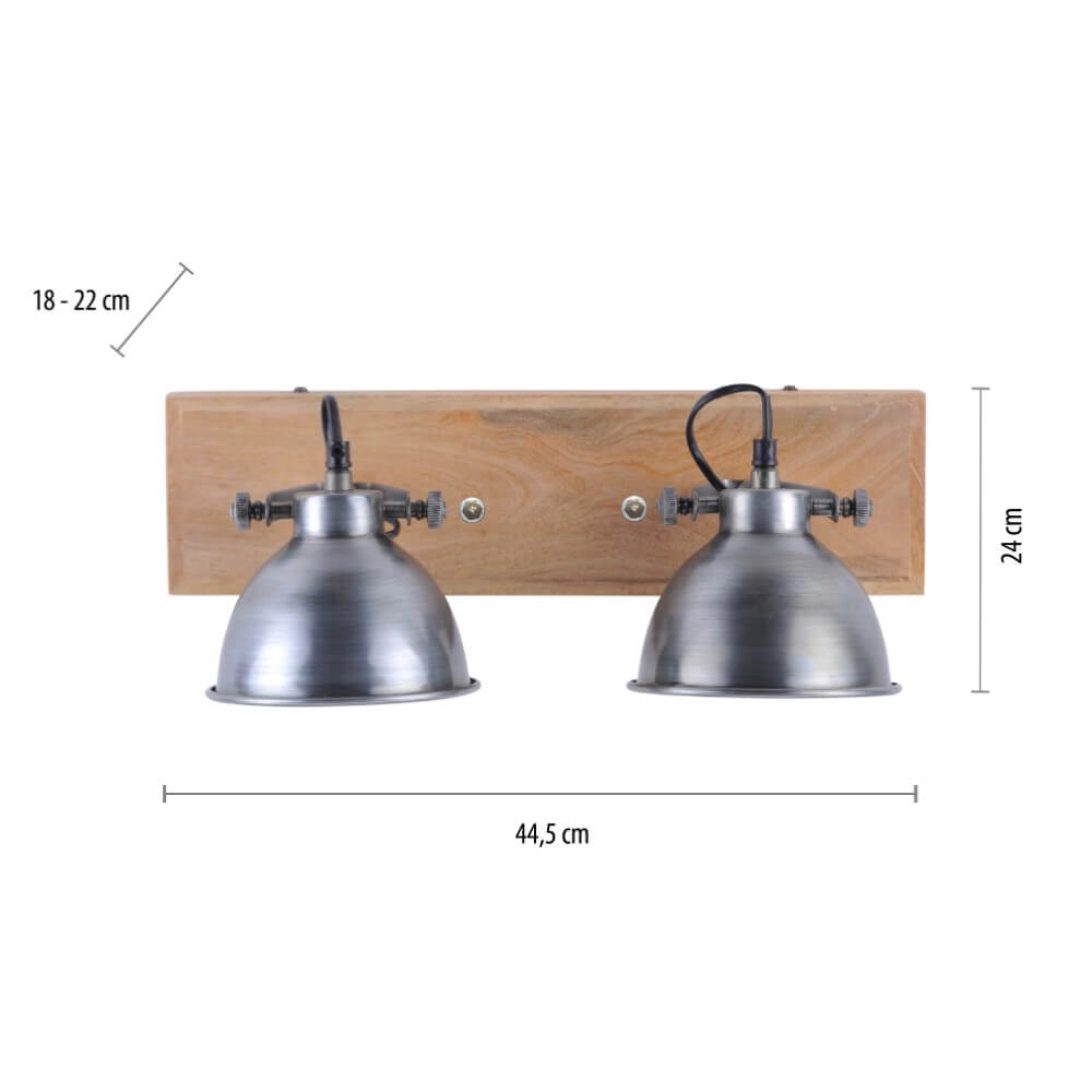 Plafondlamp Samia 2-lichts Just Light 4043689957377