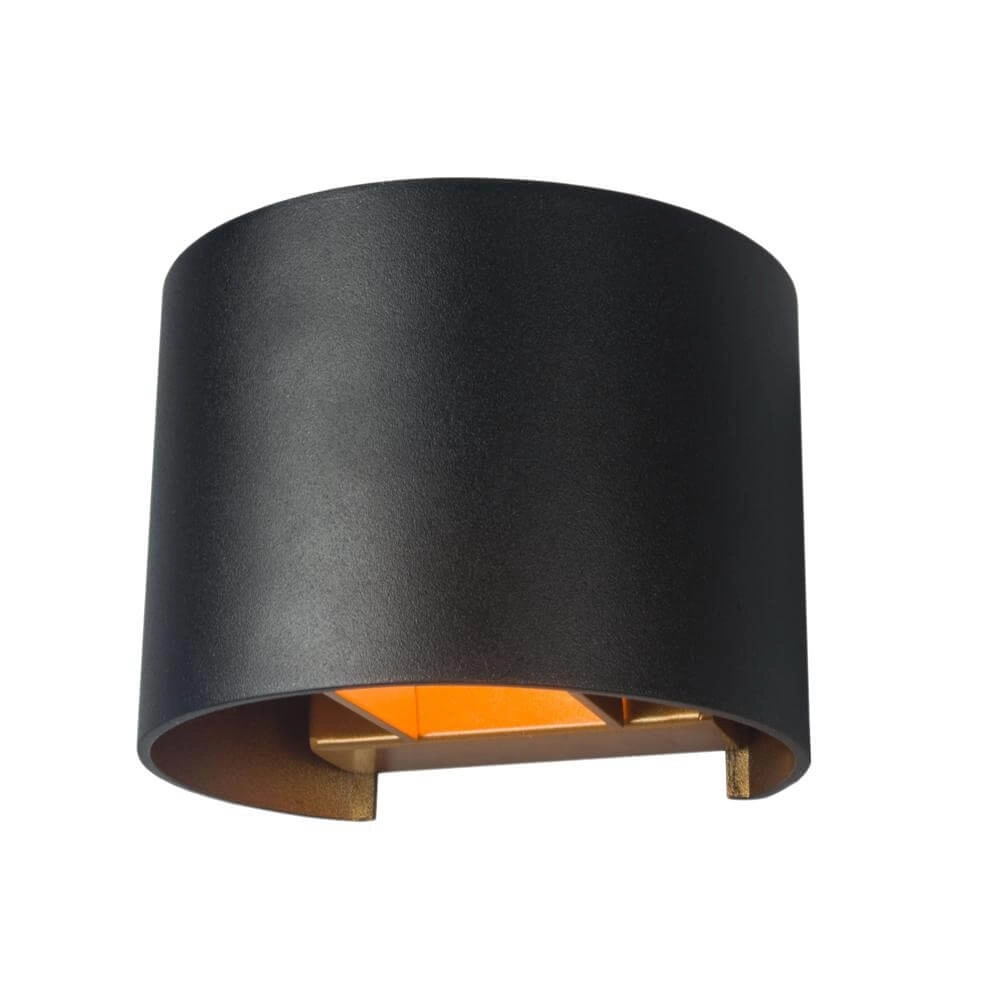 Opbouwspot Gyro zwart met goud Artdelight 8720701100435