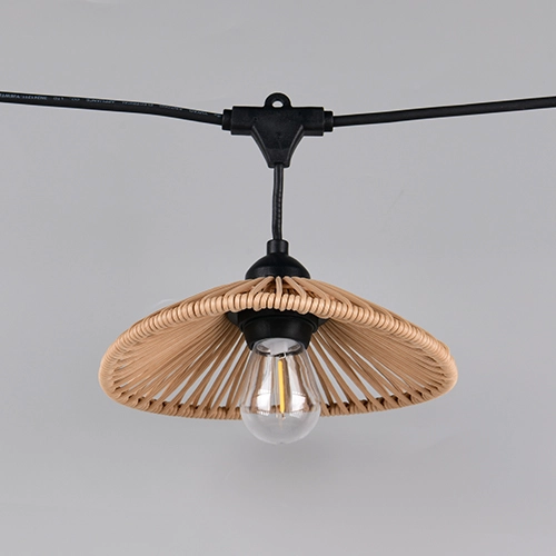 Lichtslinger Chain zwart met bruin 600cm Trio 4017807697612