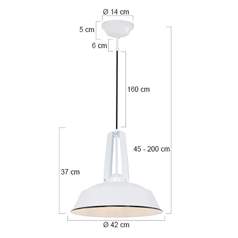 Retro hanglamp Luna 42 Steinhauer 8712746102994