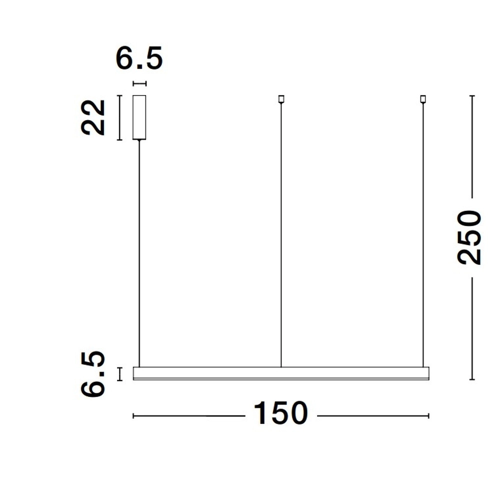 Hanglamp Motif zwart Ø 150cm 2700-6500K Lyora 5212017443731