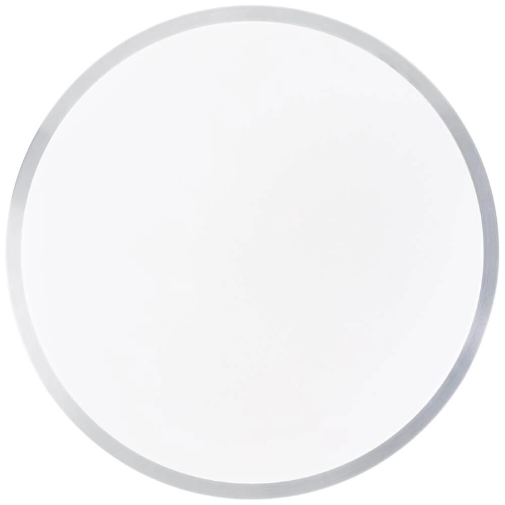 Nikkel plafondlamp Livius met wit Ø 48,5cm Brilliant 4004353426483