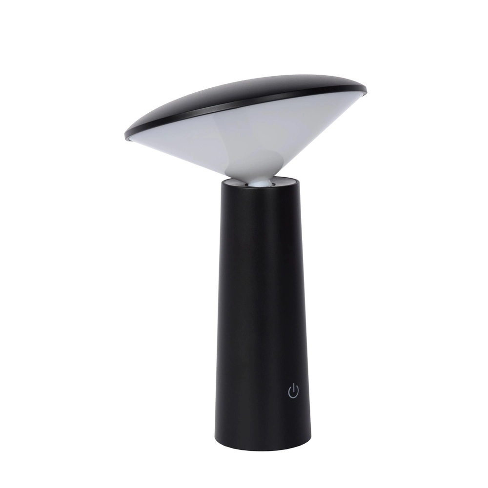 Oplaadbare tafellamp Jive IP44 zwart lichtkleur instelbaar