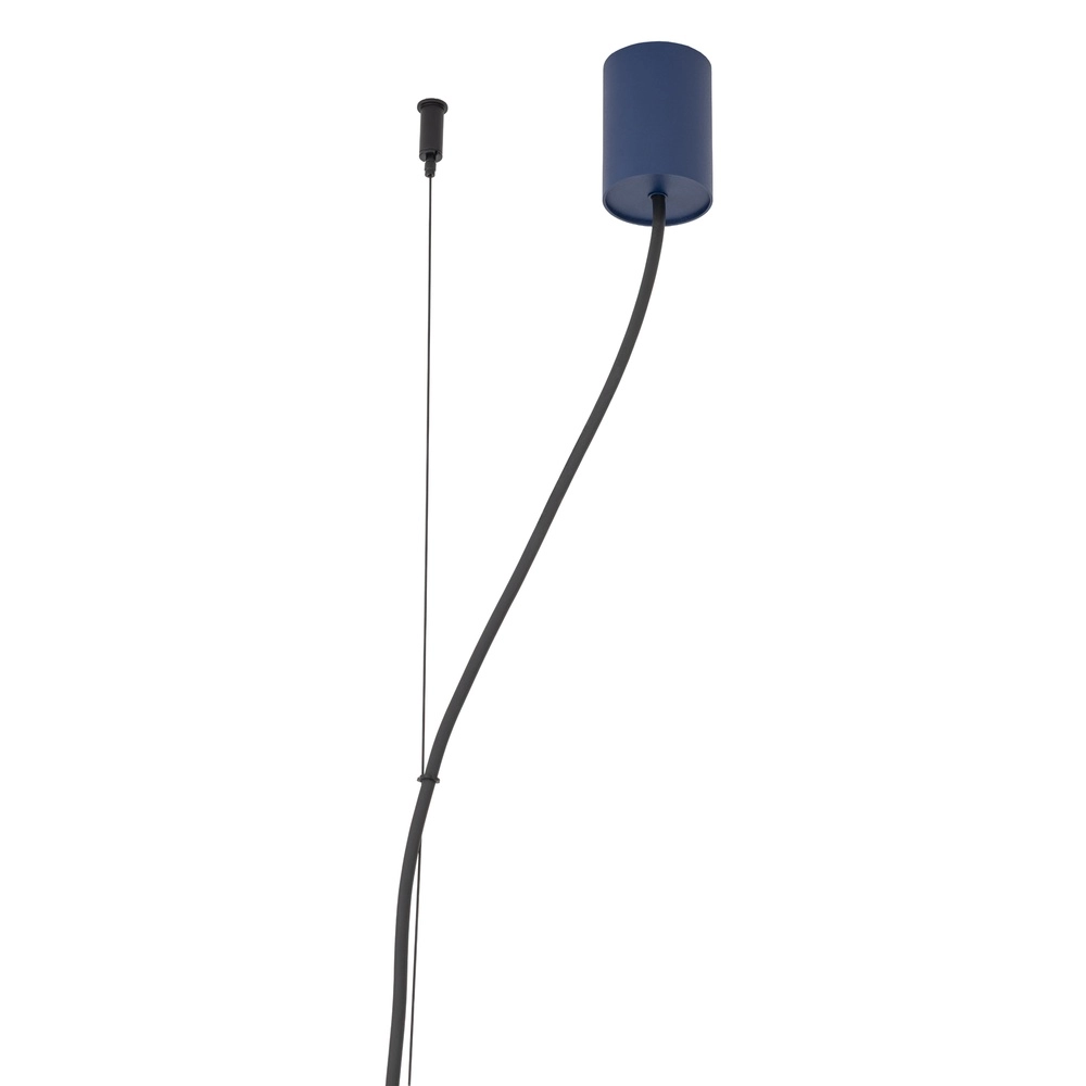 Design hanglamp Fourty 8-lichts marine blauw Lyora 5903139122900