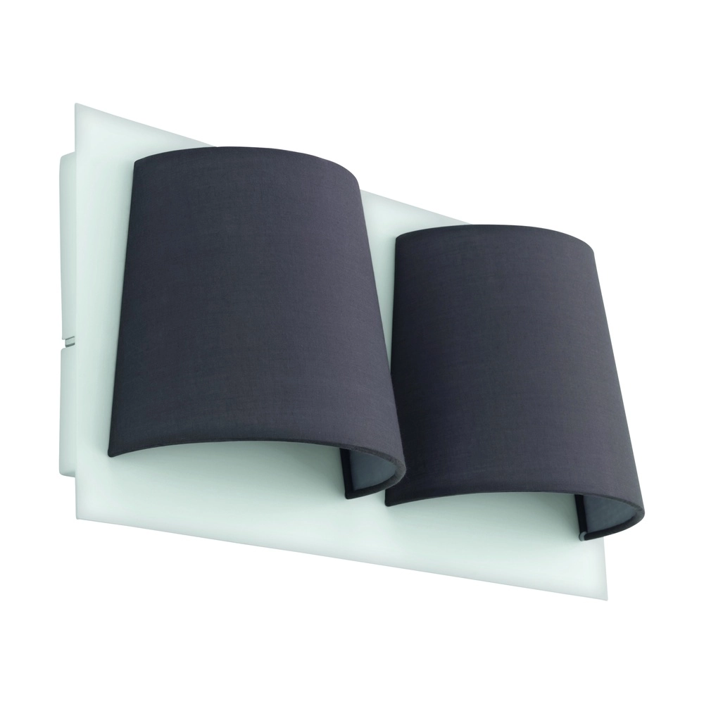 Wandlamp Serravalle wit met zwart