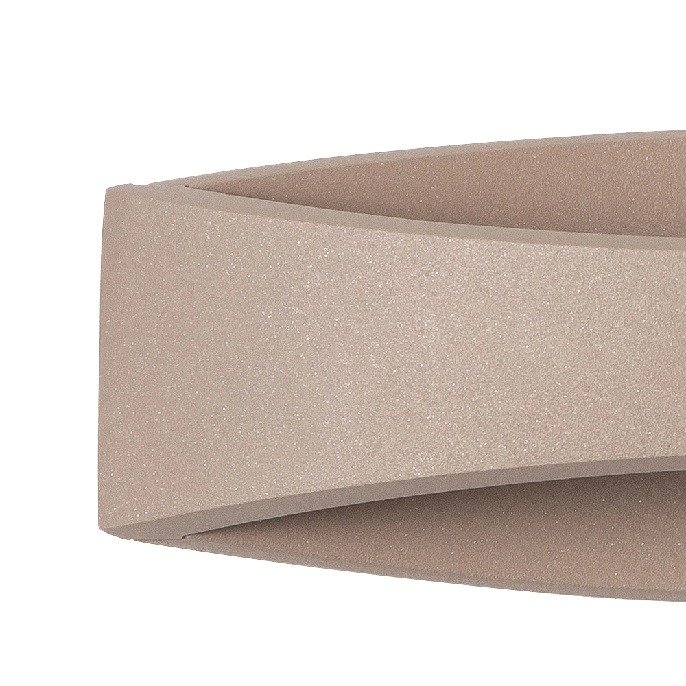 Strakke wandlamp Medusa 25cm zand bruin Highlight 8718379050695