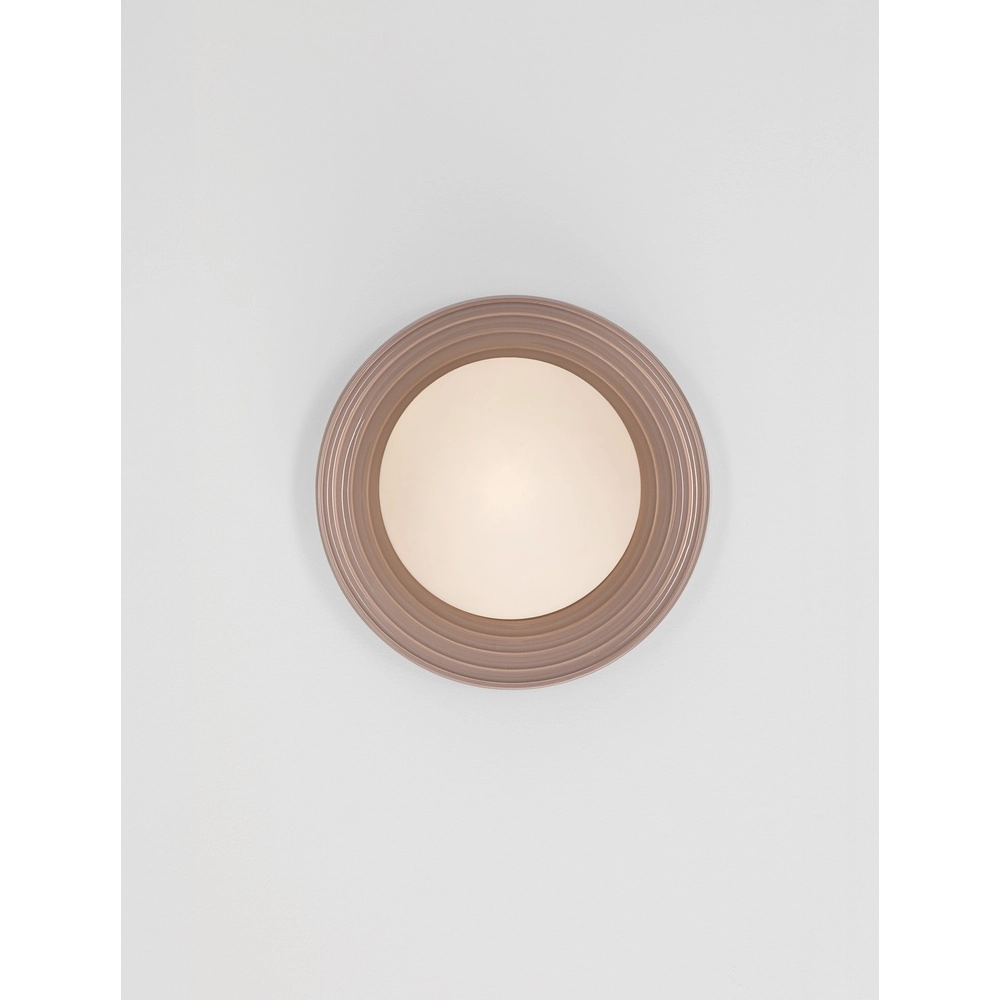 Wandlamp Orbique mokka bruin Ø 22cm Lyora 5212017483874