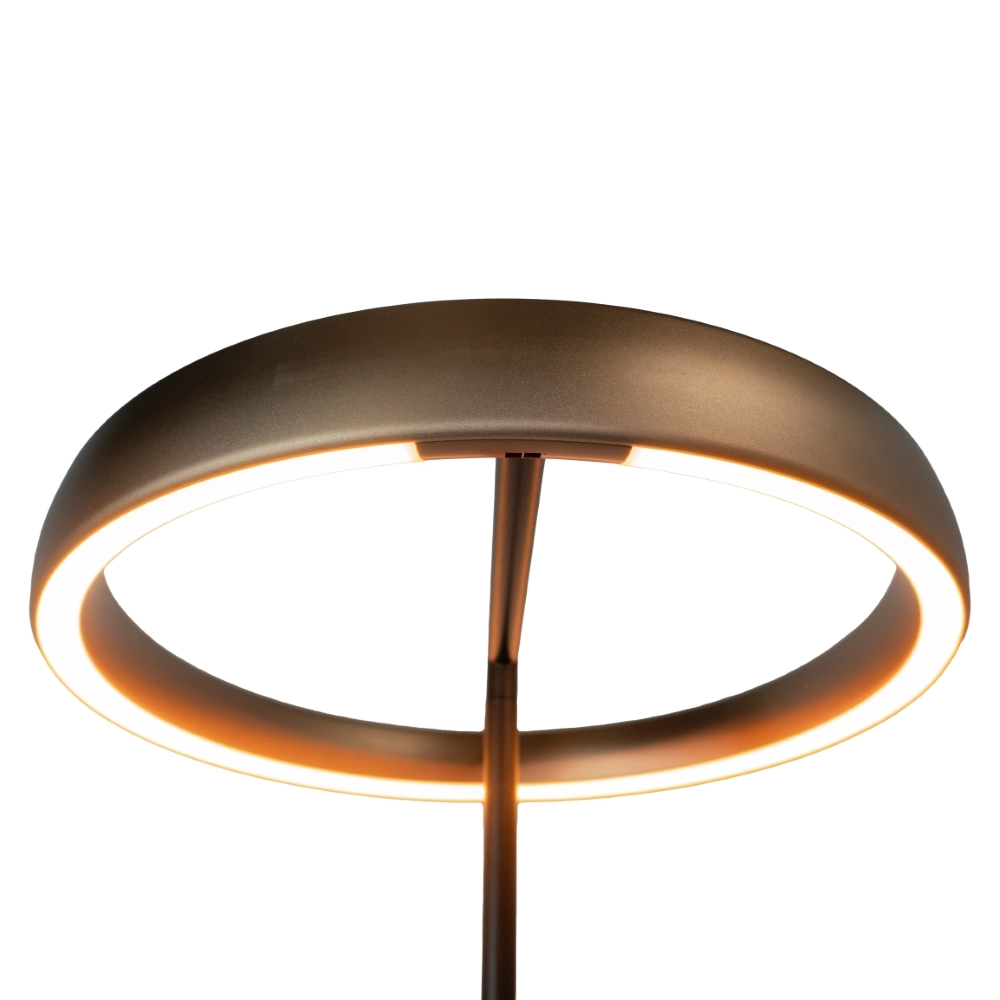 Vloerlamp Trabuco zwart met bruin Ø 42cm Stars of Light 9008606359967