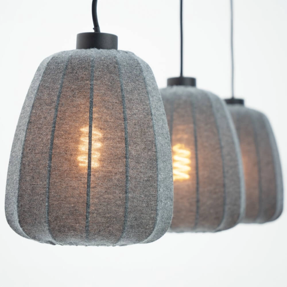 Stoffen 3-lichts hanglamp Barlaston Eglo 9002759439620