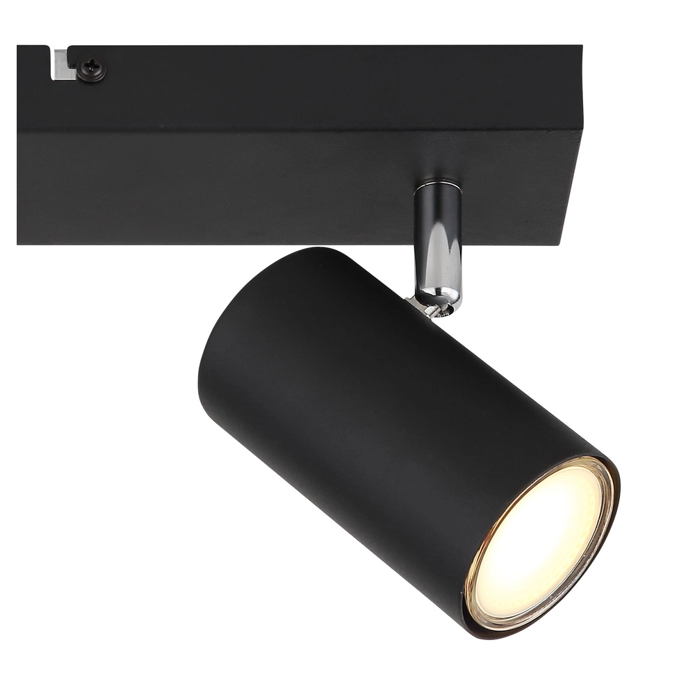 Plafondlamp 2-lichts Robby zwart Globo 9007371442515